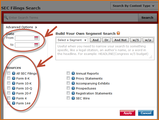 LexisNexis SEC form
