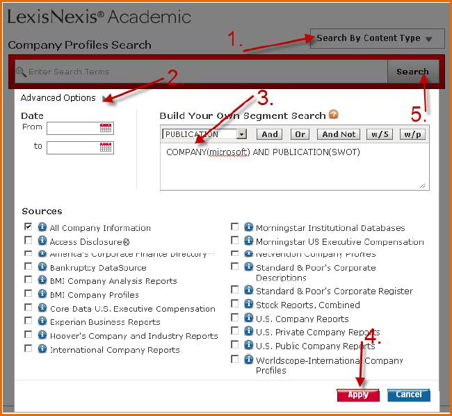 LexisNexis build segment
