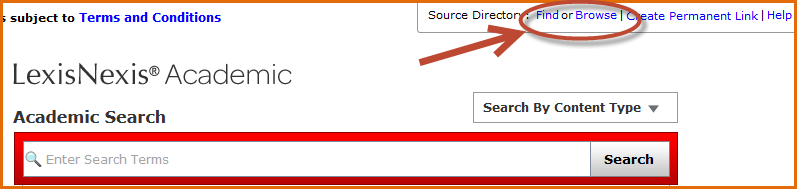 LexisNexis browse