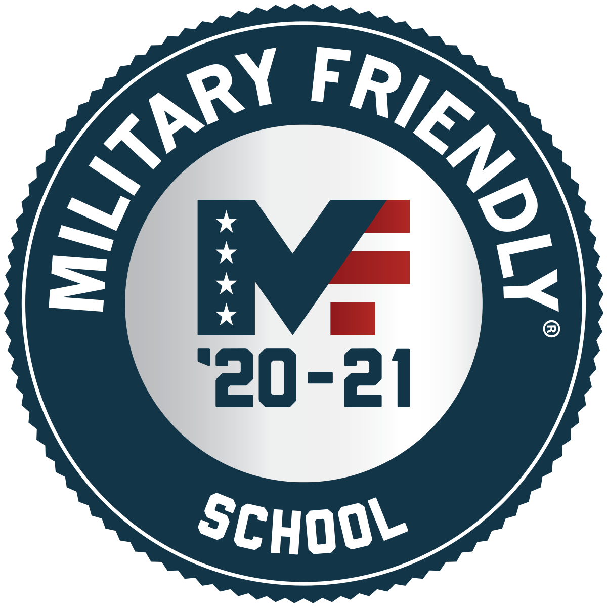 Military Friendly School 2020-2021 Badge