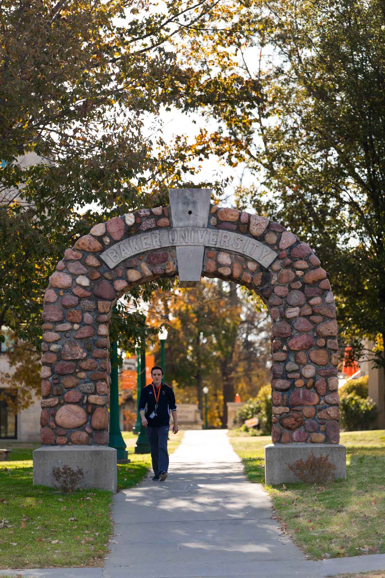 Baker Arch with Student