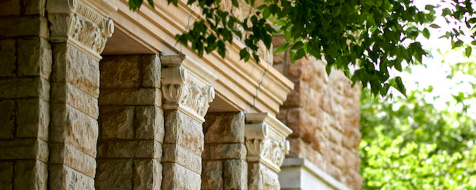 Case Hall columns