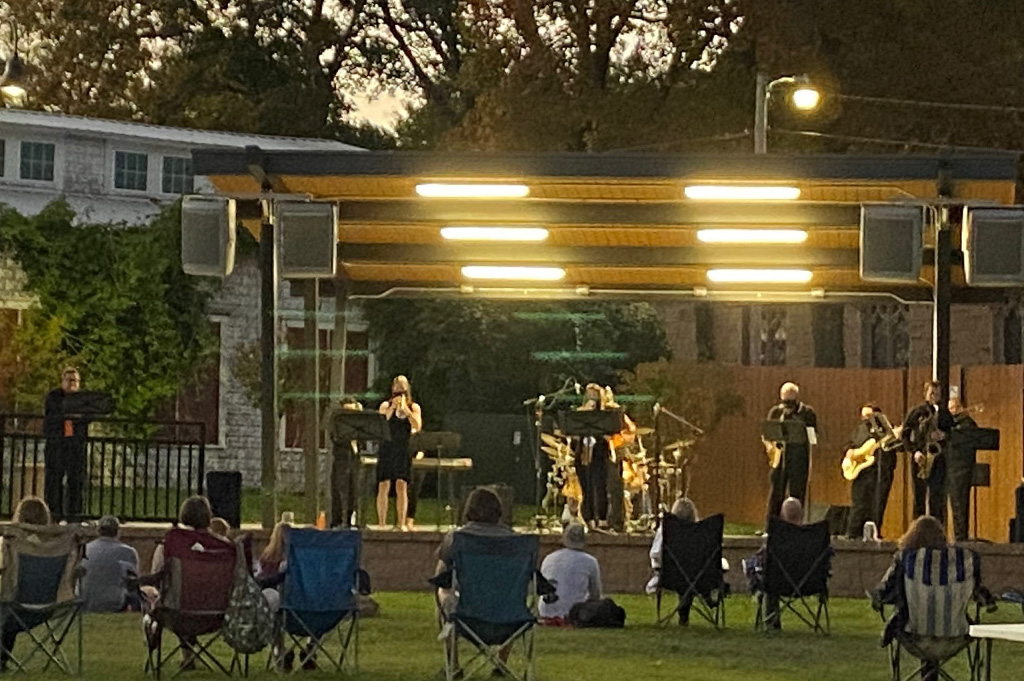 Jazz Ensemble performing at Sullivan Square