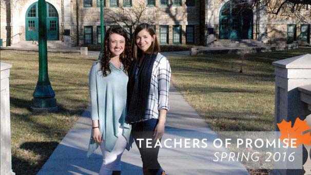 Recipients of Teacher of Promise award, Kinzer and Brabender