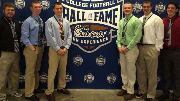 Students attending the Chick-fil-A bowl