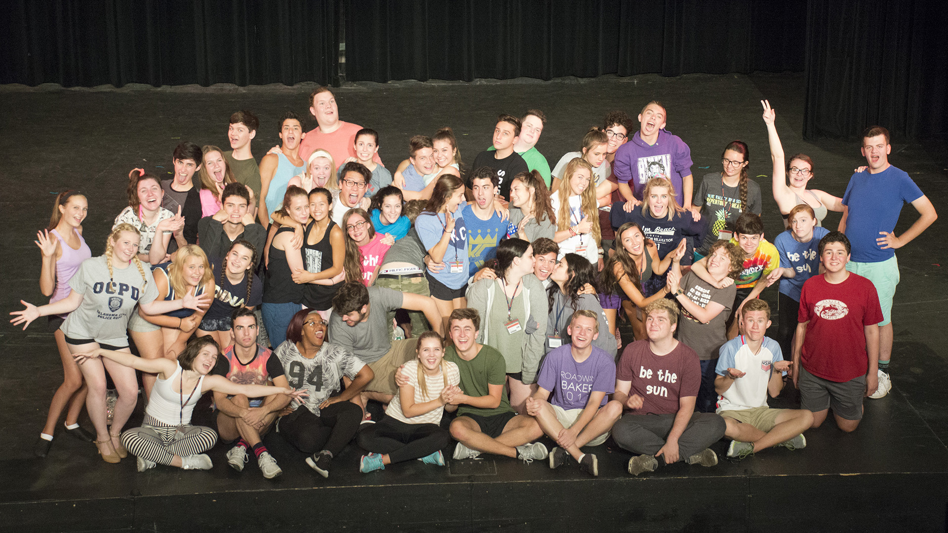 Summer Broadway Camp at Baker 2016 group photo