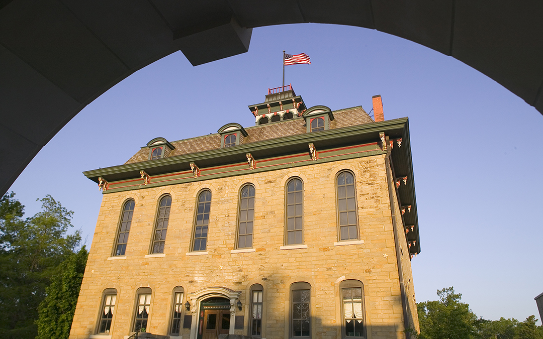 Parmenter Hall building on a sunny day