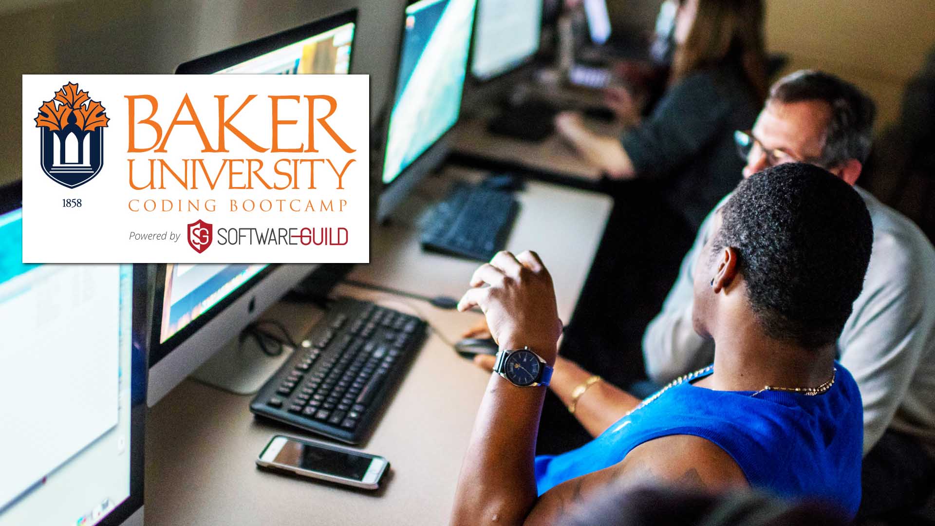 Baker University coding bootcamp graphic