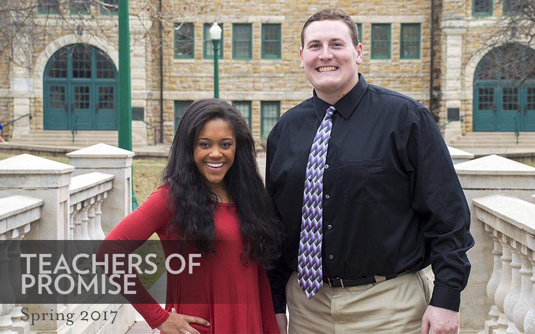 Austin and Windom posing for photo
