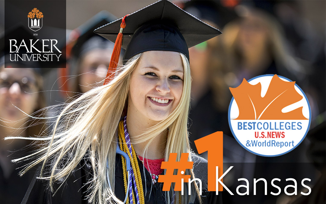 US News Best Colleges graphic, #1 in Kansas