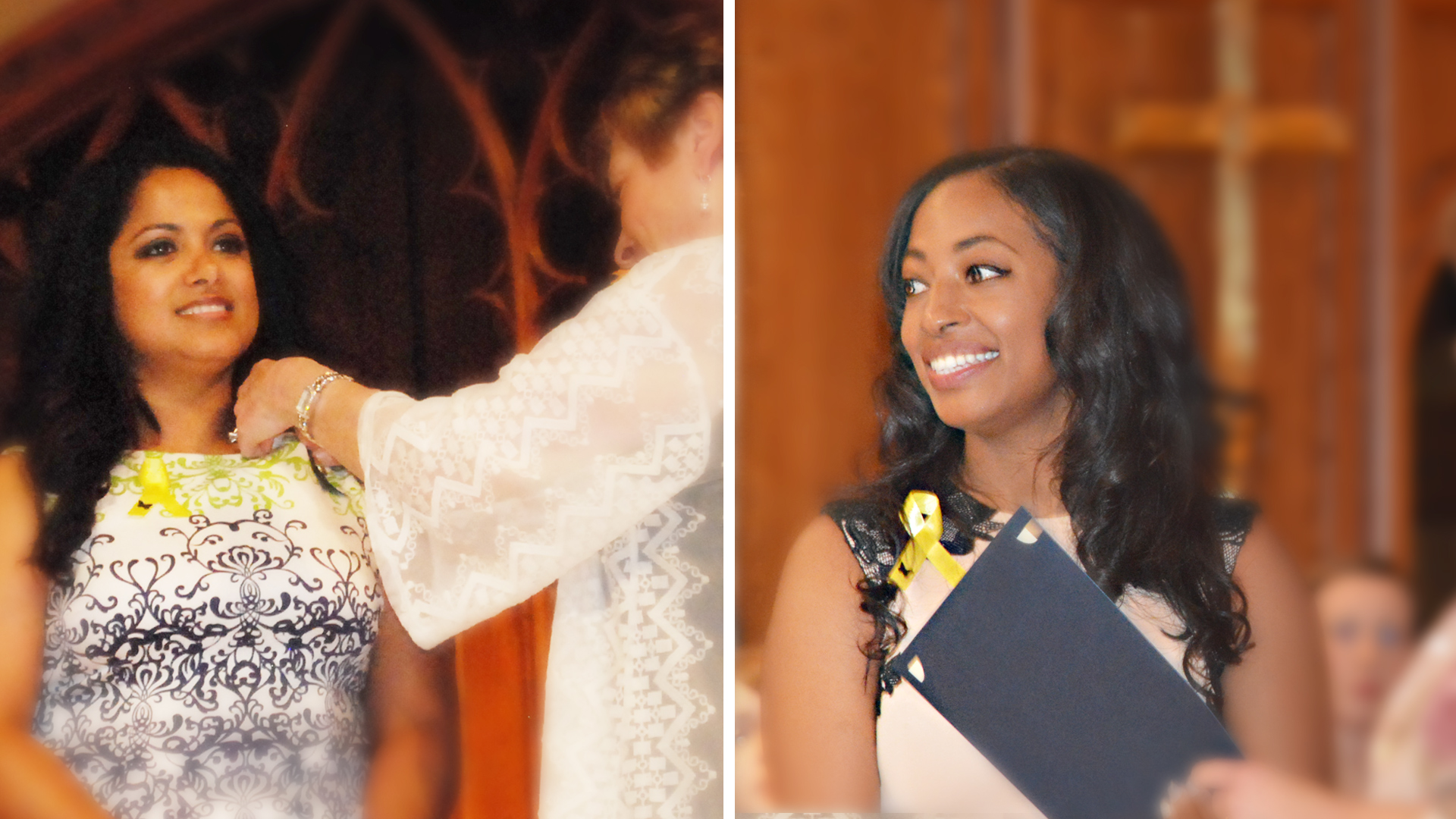 Veterans, Isabel Walker (left) and Malaya Deemer (right) graduate from nursing school with honors.