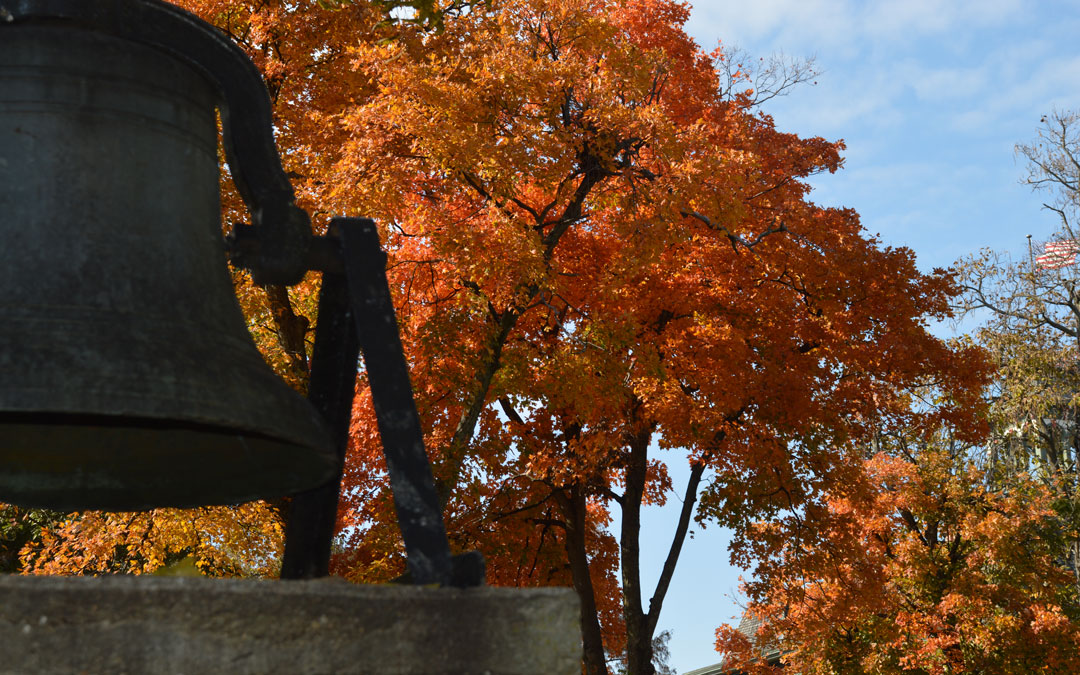 Baldwin City campus in the fall