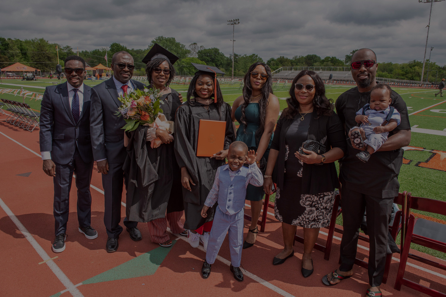 Business masters program graduates and their families.