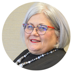 Dr. Mary Hobus, dean of the School of Nursing