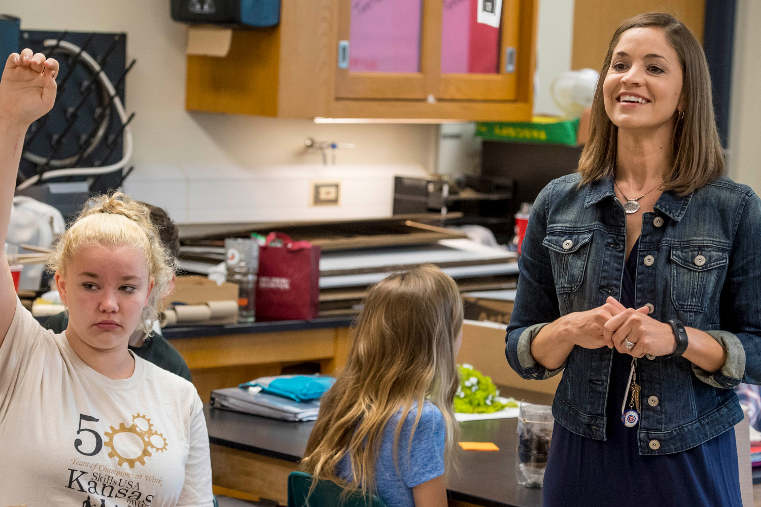 teacher in classroom