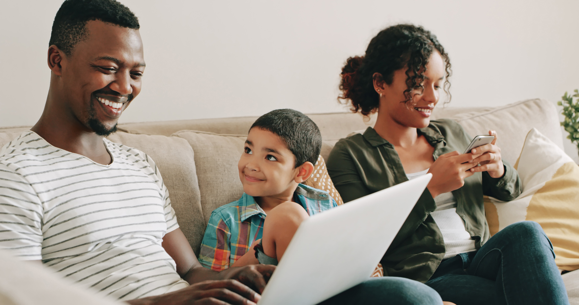 Adult learner with family.