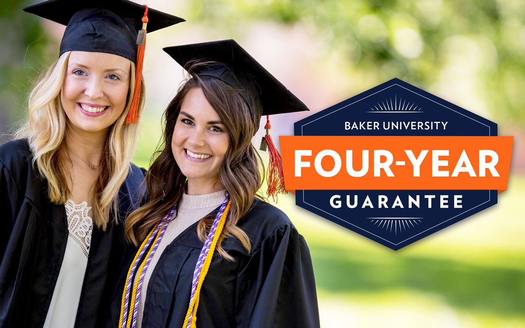Baker University Four-Year Guarantee graphic
