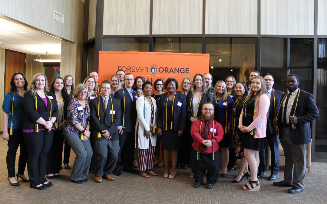 sigma beta delta inductees group photo