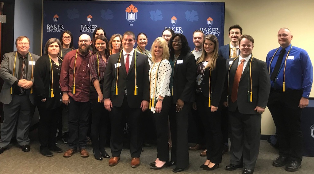 photo of sigma beta delta inductees