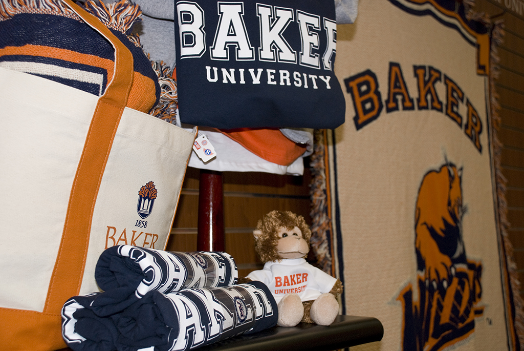 Baker tote, blanket, shirt, and plush monkey