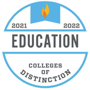 2021-2011 Colleges of Distinction Education badge