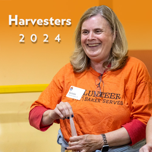 Baker alum on harvesters 2024 graphic